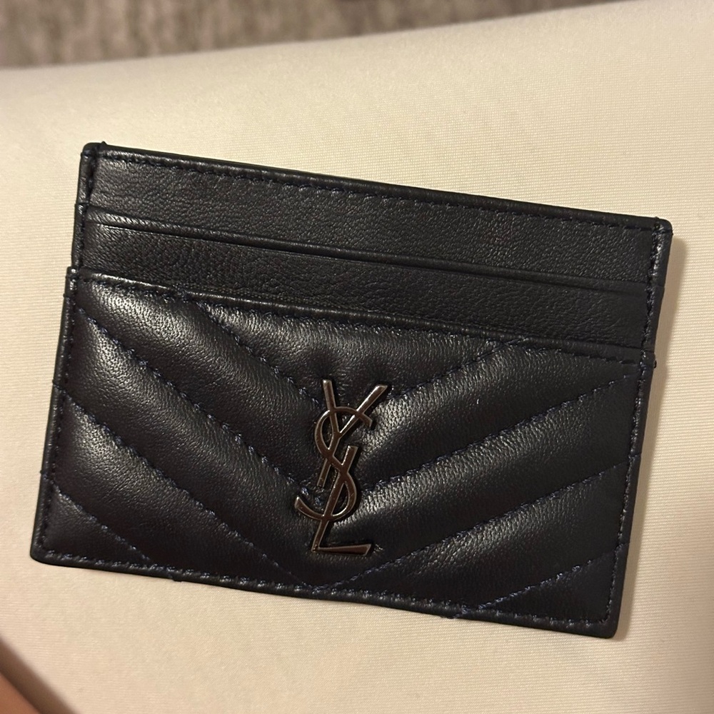 Saint Laurent Midnight Blue Card Holder